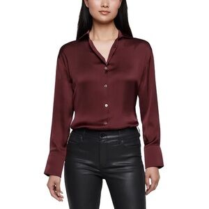 Express Women's Satin Button Down Shirt